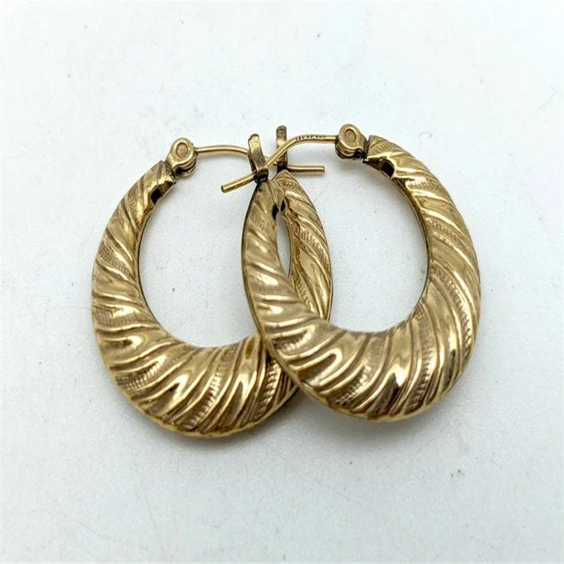 

New Shrimp Pattern Earrings Hollow Punk Earrings Geometric Creative Fashion Earrings Gold High Quality Women's Accessories