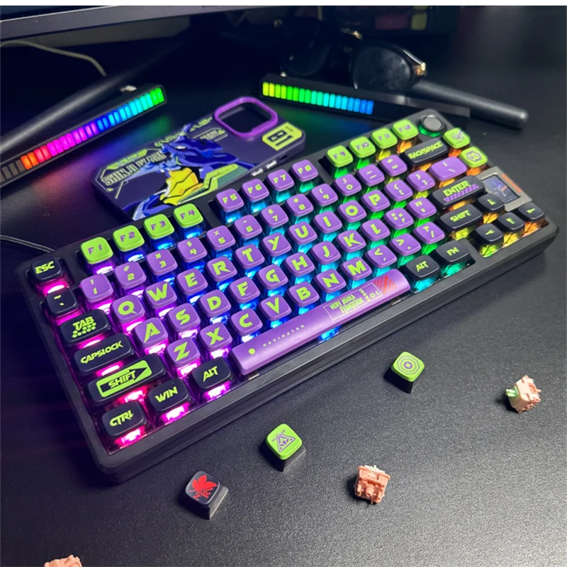 Механическая клавиатура с пудинговым колпачком MDA профиль 122 клавиш двойная