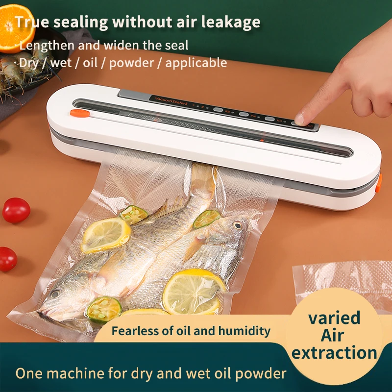 

New Food Vacuum Sealer 220V/110V Automatic Commercial Household Food Vacuum Sealer Packaging Machine bolsas envasado al vacio