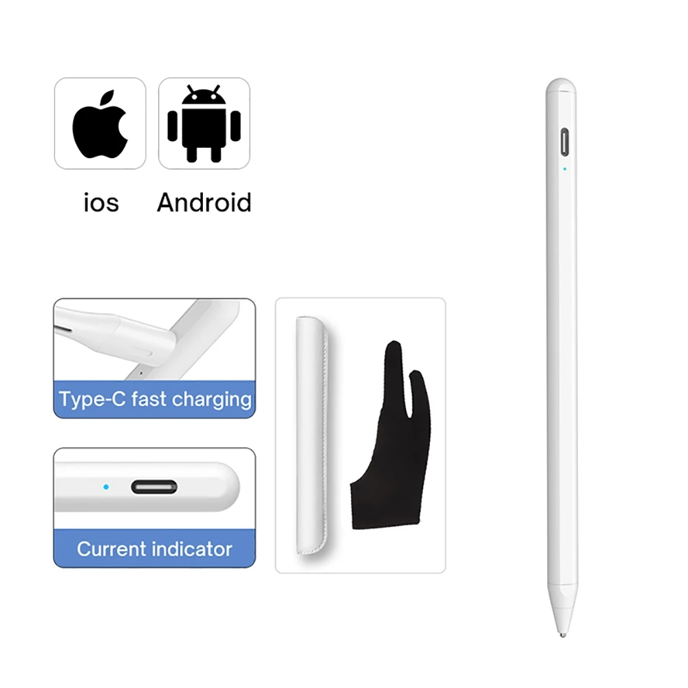

For iPad Pencil Stylus Apple 1 2 Touch for Tablet IOS Android Phone for Samsung Huawei Xiaomi
