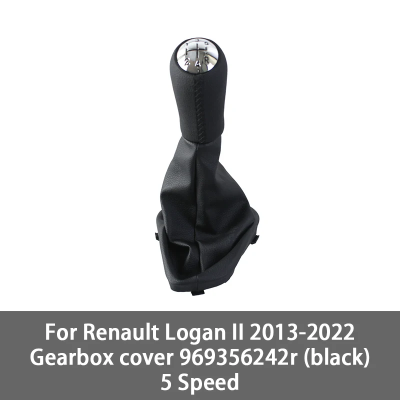 

Автомобильная 5-скоростная ручка переключения передач, ручка рычага переключения передач автомобиля для Renault Logan II 2013-2022, Стайлинг автомобиля