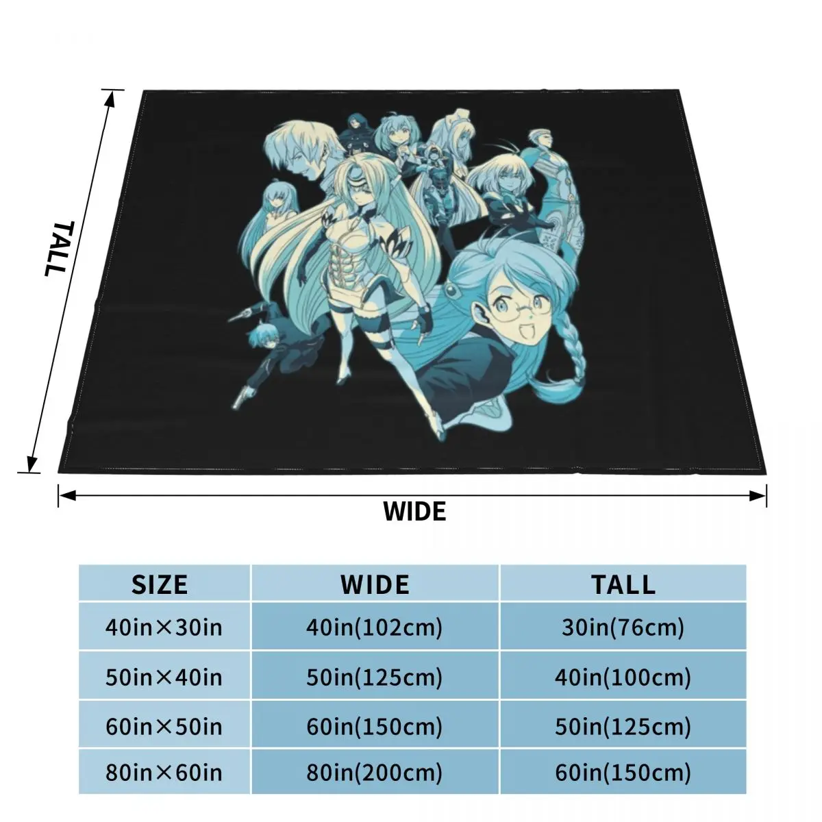 Универсальные Декоративные пледы Xenosaga