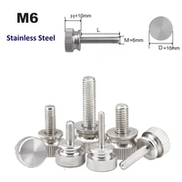 1235pcs m6 thumb screw stainless steel knurled arc step hand tighten screw nails case for pc adjusting locating bolt fastener