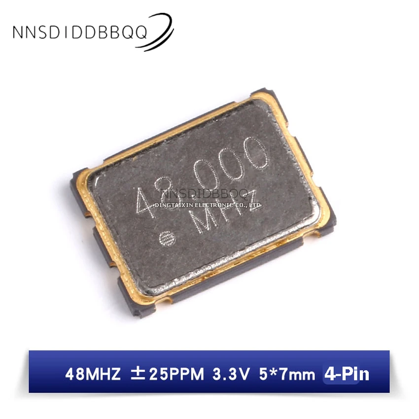 

10 шт. 7050 48 МГц 3,3 В 4-контактный активный Кристальный генератор SMD 5*7 мм 5070 активный генератор компонентов