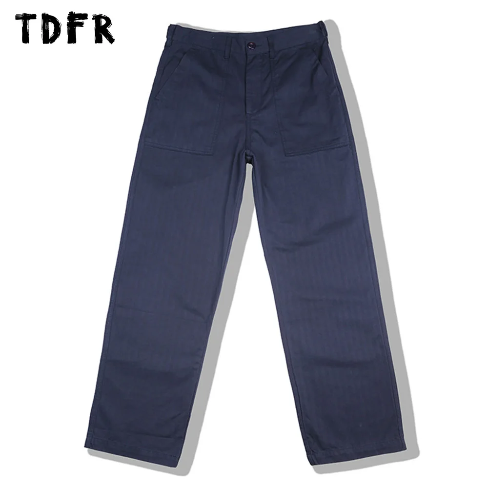 

Striped Cargo Pants Mens Vertical Stripes Safari Style Straight Retro Casual Trousers Men Pants
