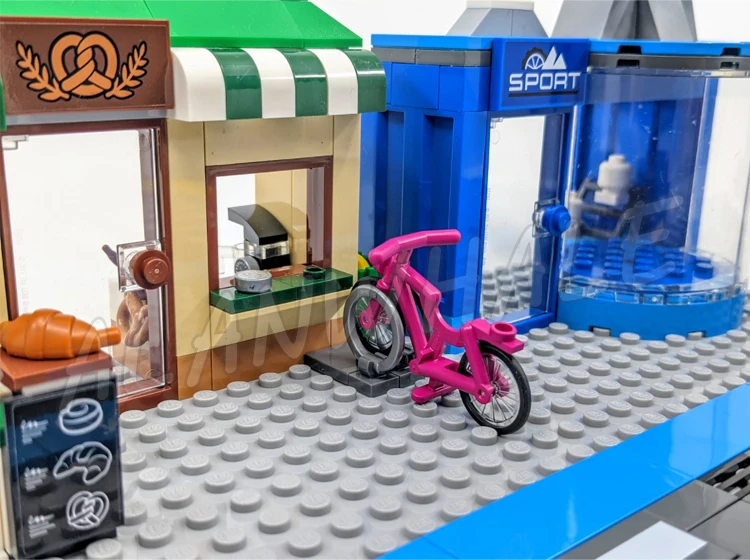 553 шт. городские покупки уличные пекарни велосипедный магазин парк грузовой