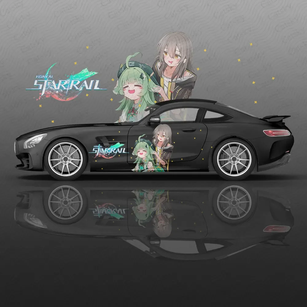 Huohuo аниме Honkai автомобильная наклейка цветок виниловые наклейки для автомобиля