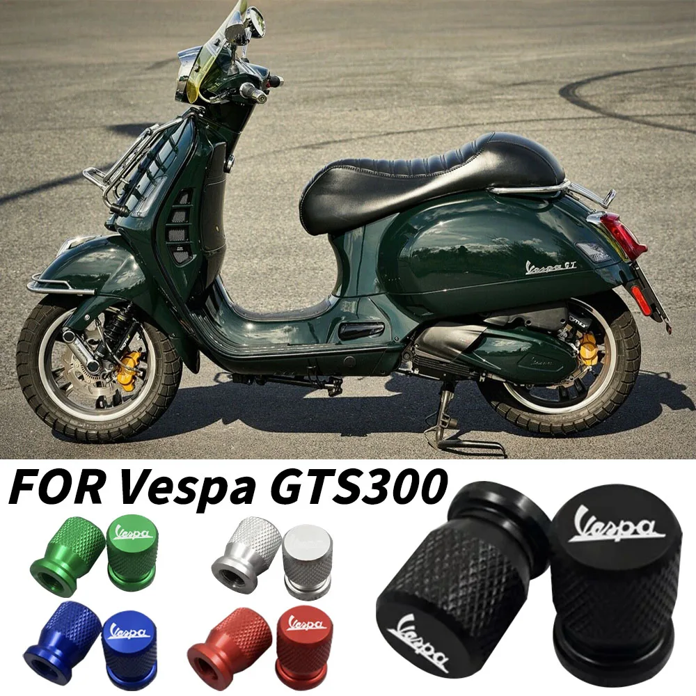 

For Piaggio VESPA Sprint Primara Scooter GTS 300 With Logo VESPA New Hot Sale Motorcycle Aluminum Wheel Tire Valve Stem Cover