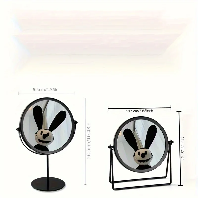 Утилизация 1 шт. портативное вращающееся круглое зеркало для туалетного столика