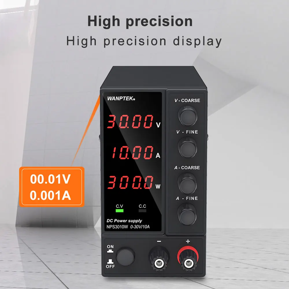 

Регулируемый источник питания постоянного тока Wanptek, 30 В, 10 А, лабораторный источник питания 60 в, 5 А, стабилизатор напряжения, импульсный ист...