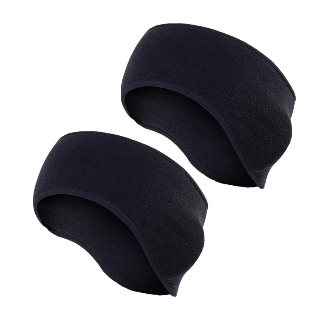 

2 Pieces Warm Earmuffs Not Easy to Fall off Moderate Thickness Sports Hairband Streamline Appearance Earcaps Unique Design