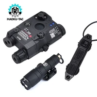 tactical peq 15 red dot laser m300a m600c flashlight new dual control pressure switch airsoft hunting rifle weapon lamp set