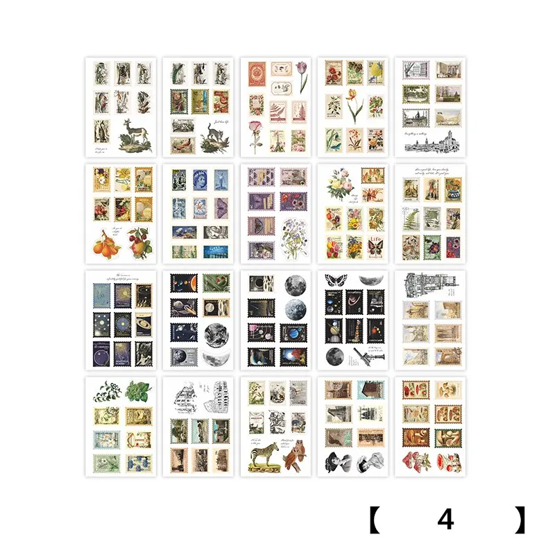 

Винтажные наклейки для книг, 120 шт