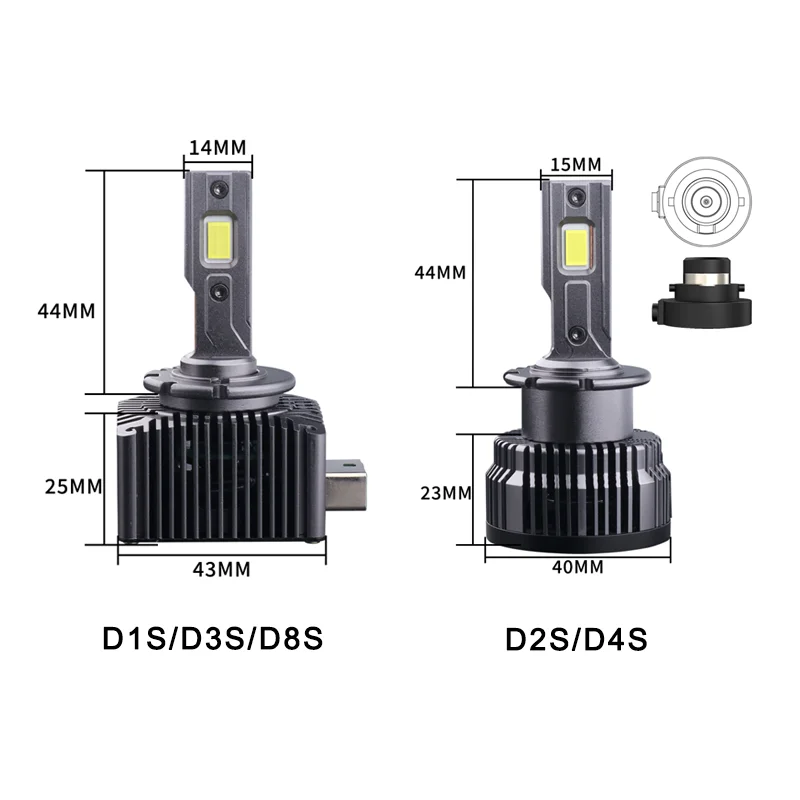 

Светодиодные Лампы Для Автомобильных Фар Серии D, 2 Шт., D3S, Совместимые С HID D1S D2S D4S D5S D8S, Canbus, 35 Вт, 6000K