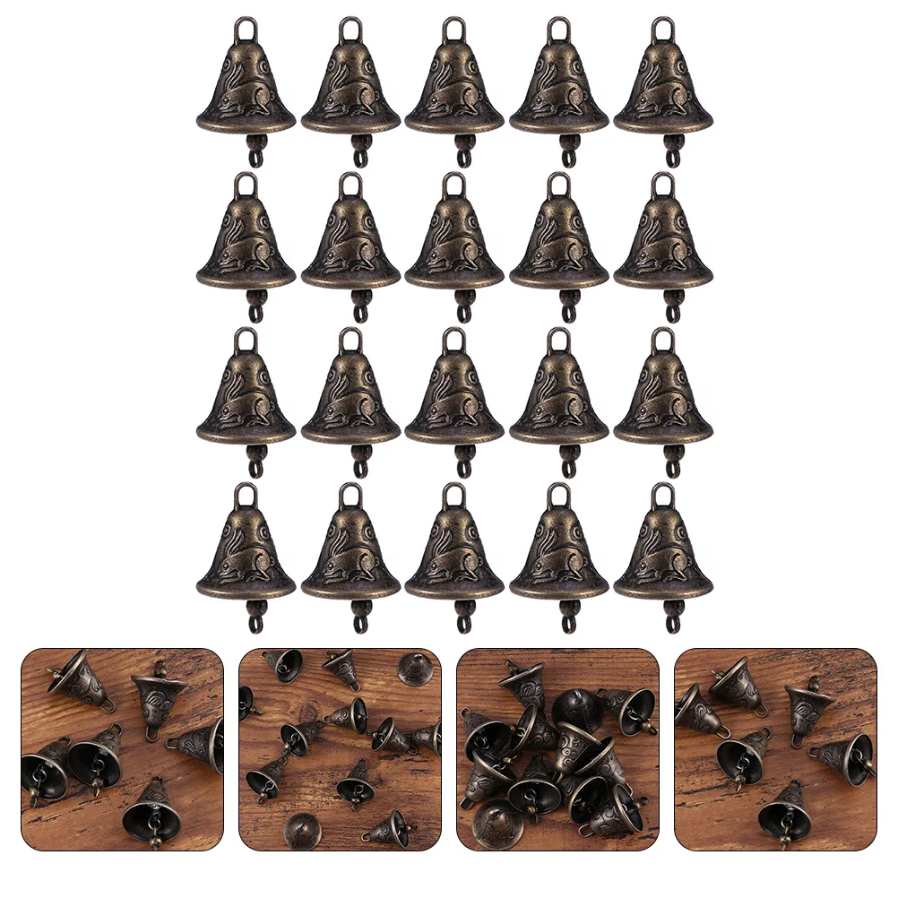 

20 Pcs Boho Wedding Decorations Little Horse Bell Wind Chime Bells Car Hanging 2.5X2.3CM DIY Zinc Alloy Winechime Dinner Party