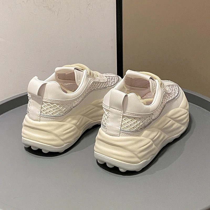 Women's Sneakers with Sparkles Shoes Woman Shoes Luxury Platform Woman-shoes Womens Trainers Rhinestone Fashion Heels Casual