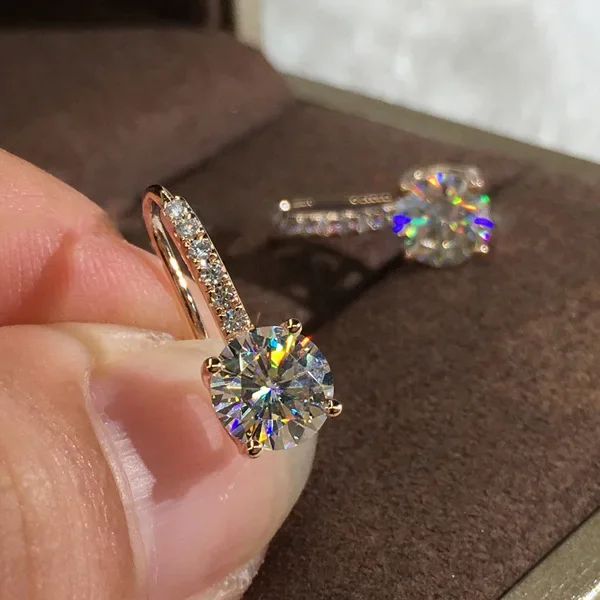 

14K Rose Gold Garnet Earring for Women Fine Bizuteria Oorbellen Silver 925 Jewelry Diamond Gemstone Drop Earrings Orecchini Girl