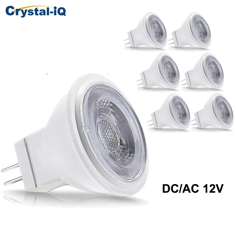 

MR11 LED Light Bulbs 3W Lamp 30W Halogen Bulb Equivalent 3000K Warm White Spotlight 12V 200 Lumen Mini Recessed Lighting 6Pack