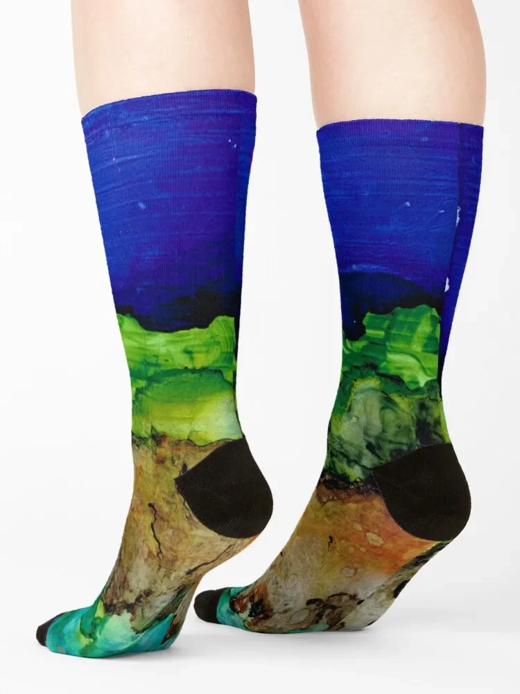 Ночное небо морские носки забавные подарки Аргентина профессиональные мужские