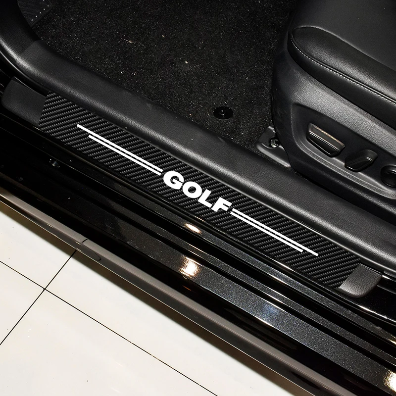 

Car Protector Door Sill Stickers Anti-Stracth Decals For VW GOLF 1 2 3 4 5 6 7 7.5 MK4 MK5 MK6 MK7 Accessories Interior Styling