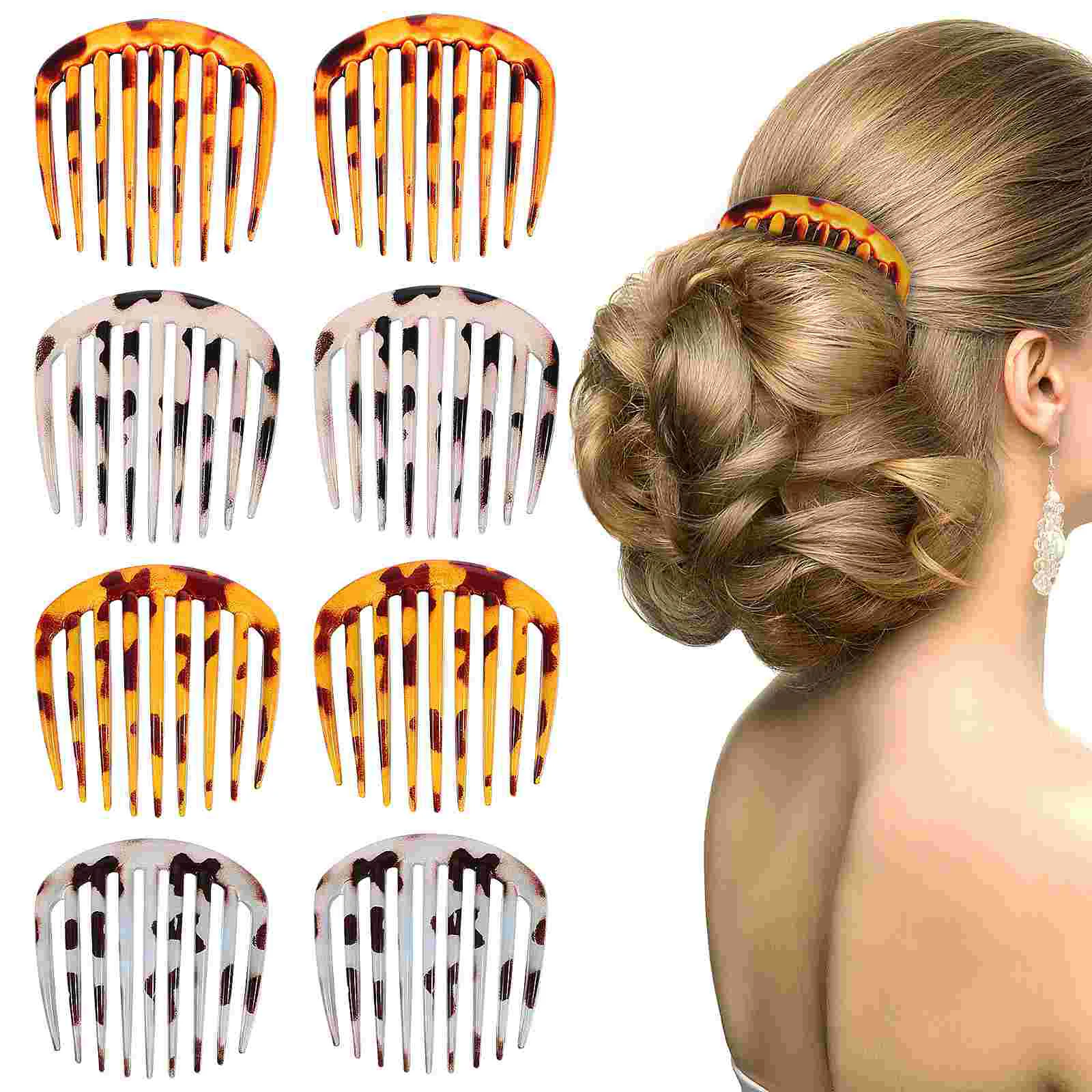 

8 Pcs Hair Accessory Combs for Women Accessories Dense Wedding Plastic Side Thick