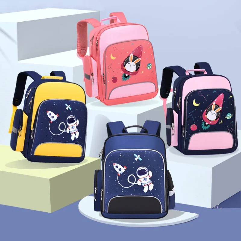 Children Student Cartoon Space Astronaut Backpacks New Primary Girl Boy Cute Rabbit Large Schoolbags for Grade 1-6 Drop Shipping