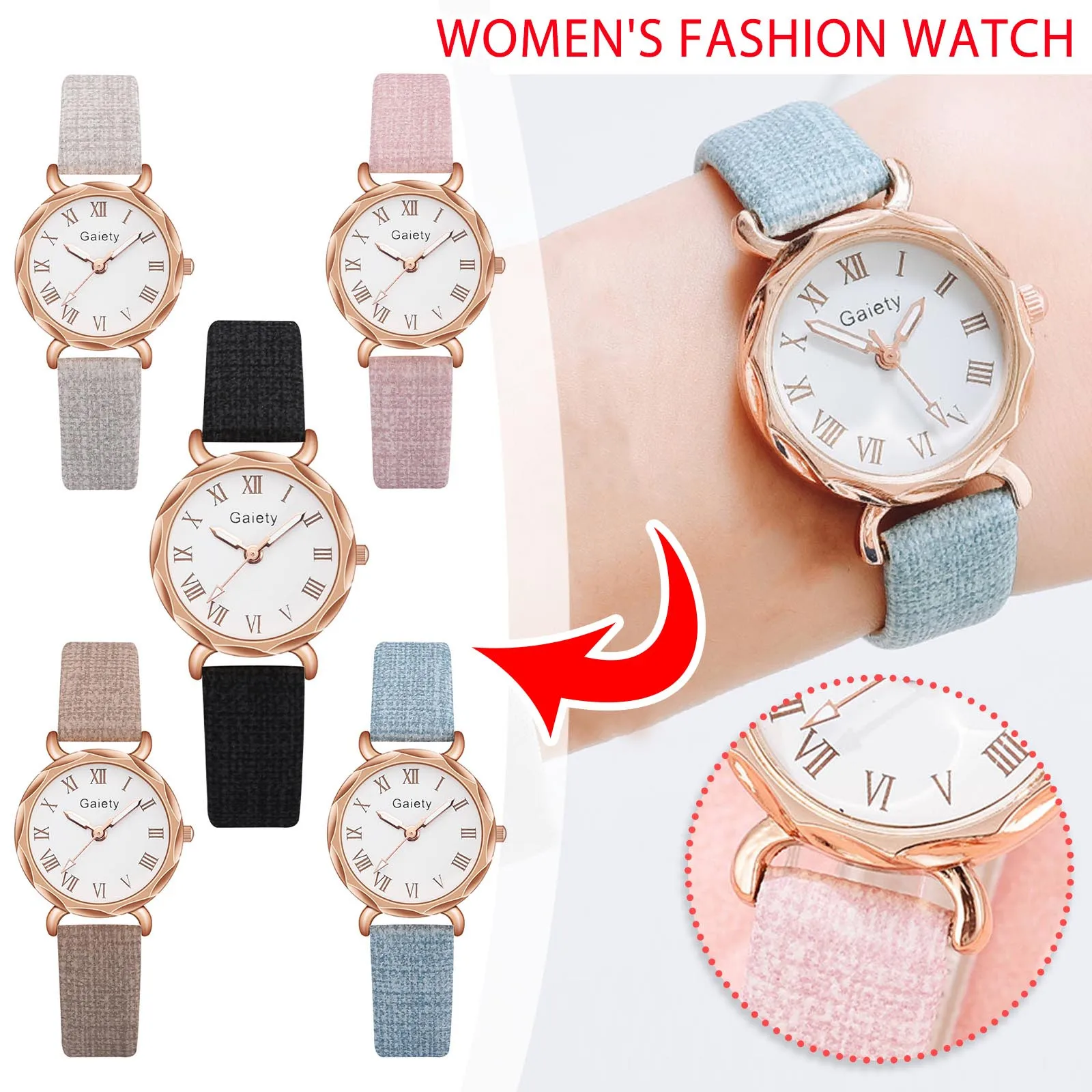 

Watch For Women Leather Strap Watch For Girls Analog Quartz Watches Reloj Luxury Temperament Ladies Wrist Watch Relogio Feminino