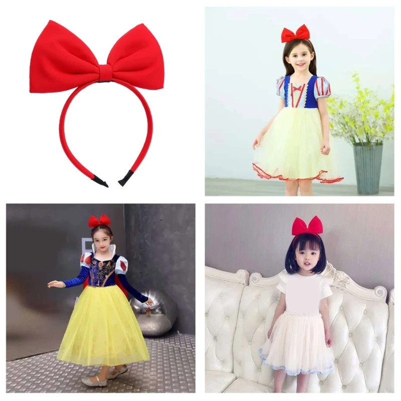 

Girls Cosplays Hair Hoop Hairband Sweet Headband with Cute Big Bowknot Hair Accessories for Party, Show, Performance