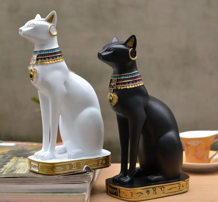 

24CM LARGE- WHOLESALE EGYPTIAN MYTHOLOGY SUPPLIES # HOME GOOD DECORATIVE ART - EGYPT SEKHMET BASTET LOVE CAT GOD ART STATUE