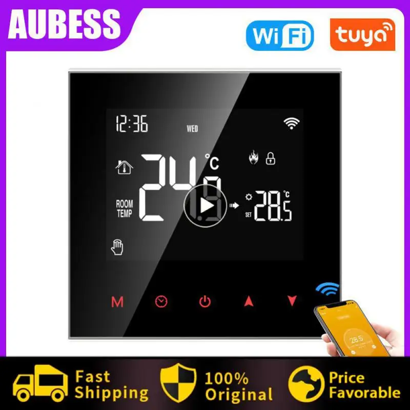 

Tuya WiFi Smart Thermostat,Electric Heating Water Gas Boiler Temperature Controller,Work with Alexa Google Home