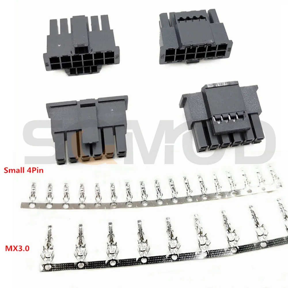 10sets PCIe 5.0 12VHPWR 16Pin 12+4Pin Male GPU Power Cable Connector with Terminal Pins