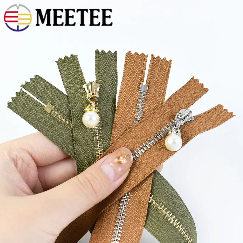5/10 шт. Meetee 15-30 см 3 # Металлические молнии закрытые для сумок комплект одежды Reapir