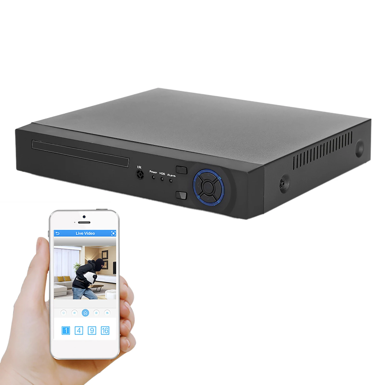 5MP HD 9CH H.265 NVR Сетевой цифровой сетевой видеорегистратор с жестким диском для ONVIF