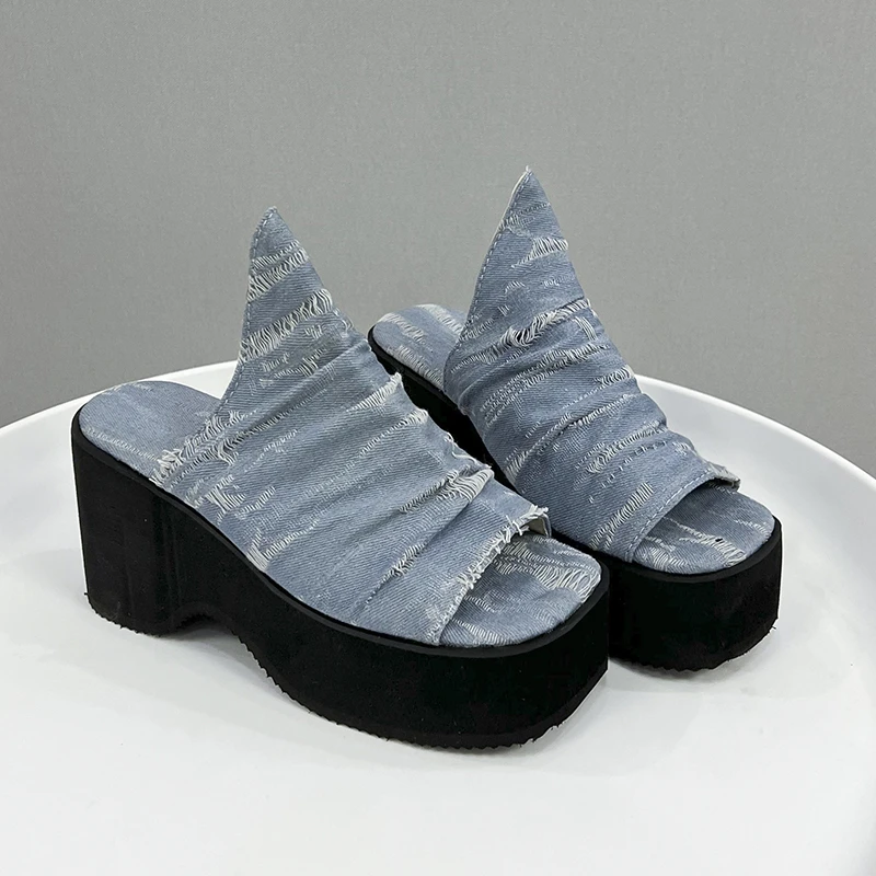 

Shoes for Women 2023 Women's Slippers Platform Shoes High Heels Summer Casual Dress Beach Sandals Fashion Slides Ladies Zapatos