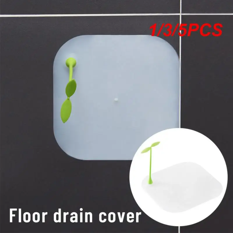 

1/3/5PCS Silicone Anti-insect Plugs Small Grass Sprouts Sewer Bean Sprouts Shape Deodorant Mat Anti-odor Floor Drain Cover