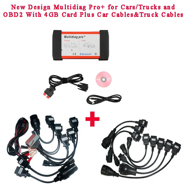 

Multidiag Pro+ V2020.23/2017.R3 for Cars/Trucks and OBD2 with 4GB Memory Card Plus All Cables and Plastic Box