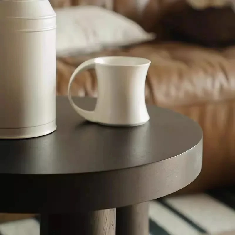 CX360KC круглый стол из цельного дерева в японском стиле простое украшение