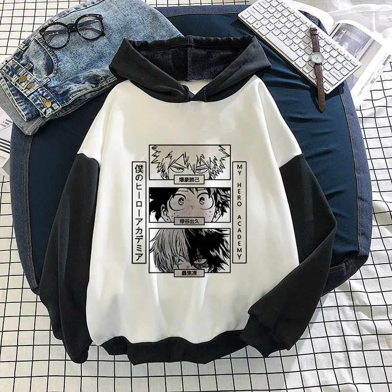 

Толстовка с рисунком аниме «Моя геройская Академия», женская и мужская толстовка, забавная Толстовка Тодороки, худи, Толстовка Оверсайз, ул...