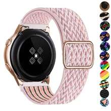 20mm 22mm band For Samsung Galaxy Watch 4/6/classic/3/5/pro/Active 2 Gear S3 Elastic Nylon Loop Huawei watch GT 2 2e 3 pro strap