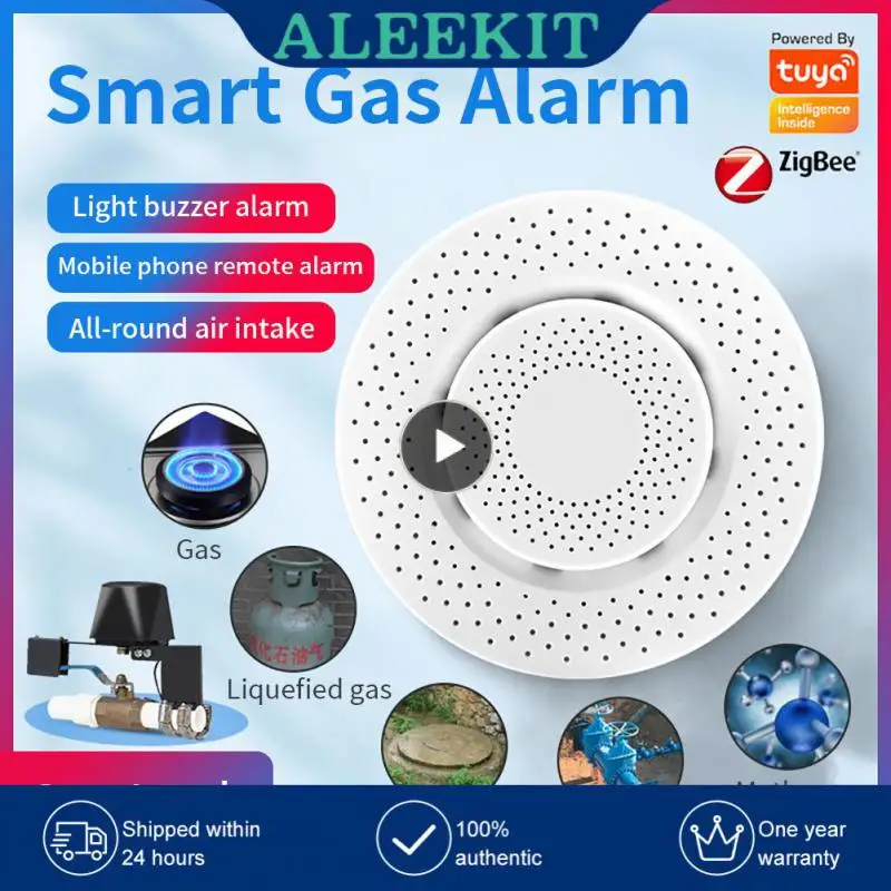 

1/2/3PCS Co2 Voc Air Quality Detector Smart Life App App Monitor Smoke Detector Sensor Zigbee Gas Smoke Alarm Co Gas Detector