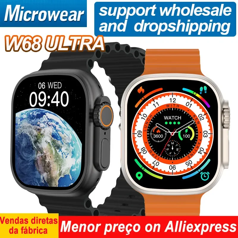 

Смарт-часы W68 Ultra 8 Ultra IWO Smart, 2,0 дюйма, 49 мм, Bluetooth