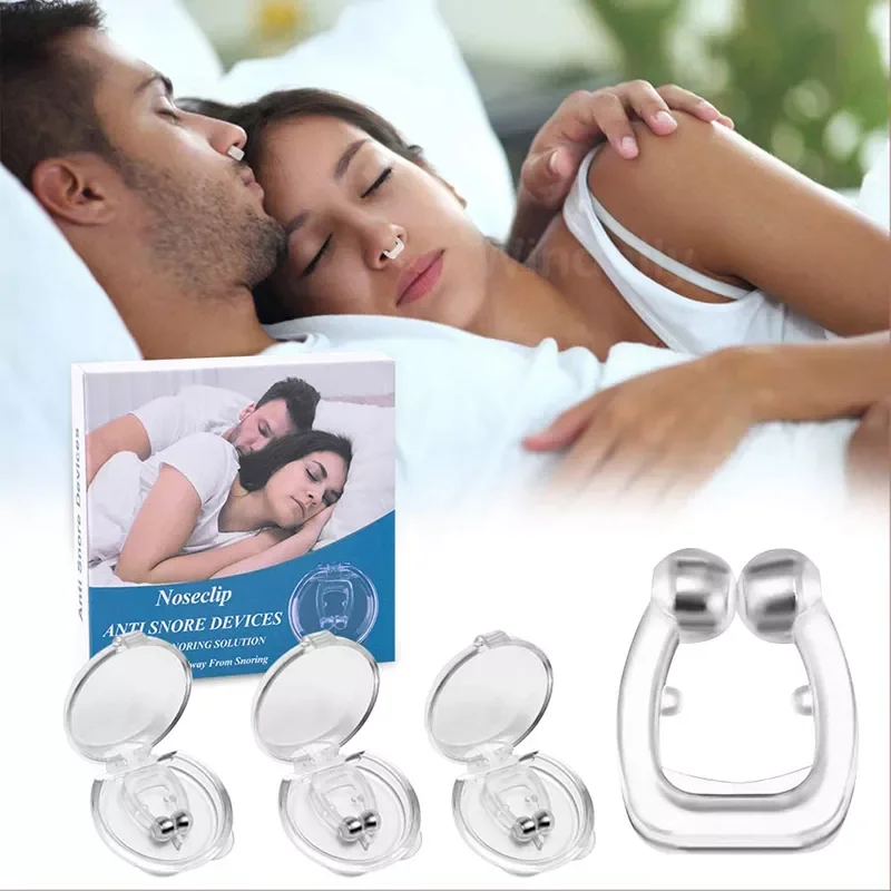 

Silicone Nose Clip Anti Snore Stopper Snoring Sleep Tray Sleeping Aid Night Anti Snoring Device Health Care