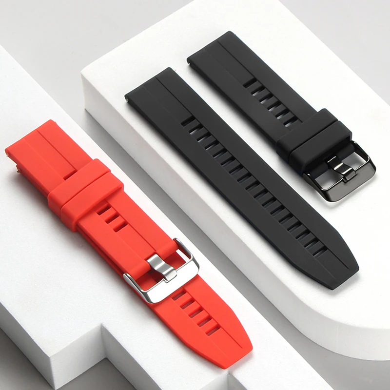 22mm Watch Strap For  Huawei Watch gt 2/2e/3 pro Silicone Smartwatch Belt Bracelet Samsung Galaxy watch 3/45mm/46mm S3 Band