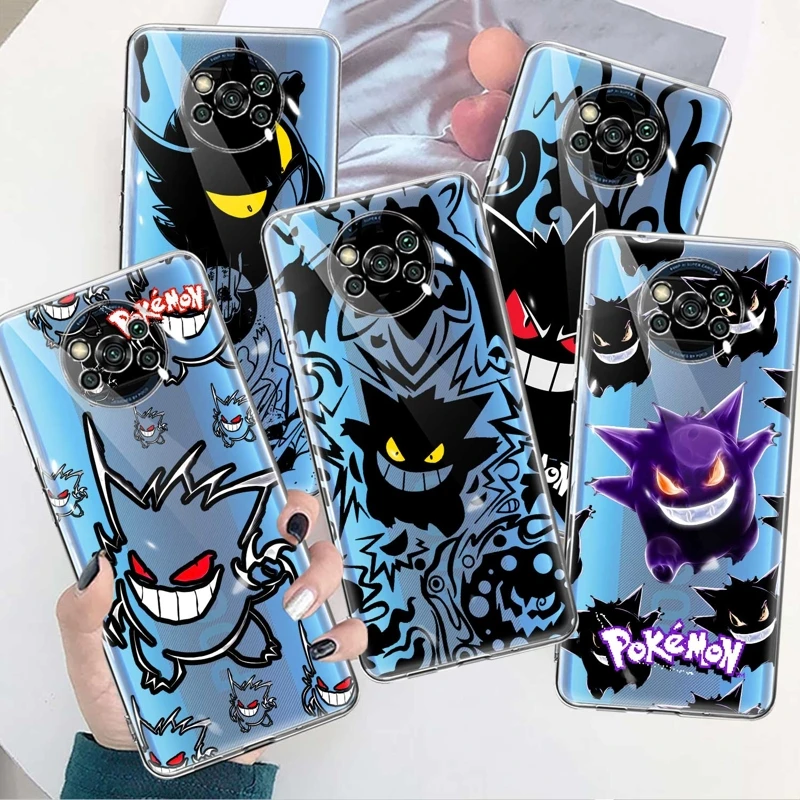 

Pokemon Gengar Anime Japan Black Coque Case For Xiaomi Mi 13 POCO X3 NFC M5s M5 12T Pro 11T 5G 11 Lite 10T Note 10 12X 9T