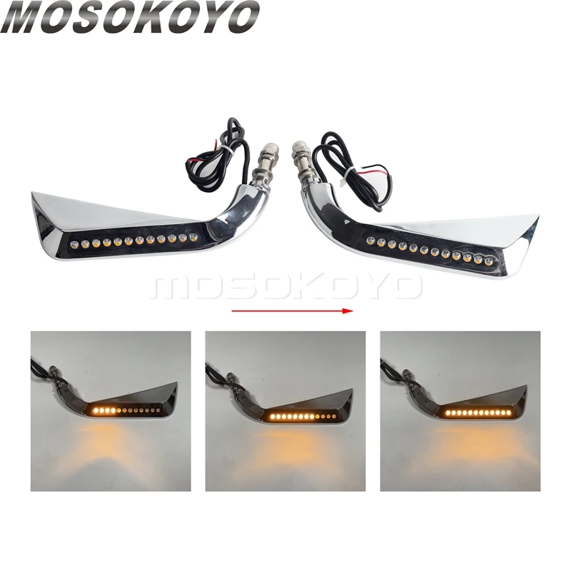 

Для Harley Touring V-Rod Road King Softail Sportster XL 1200 883 Железные мотоциклетные зеркала заднего вида 8 мм со светодиодным указателем поворота