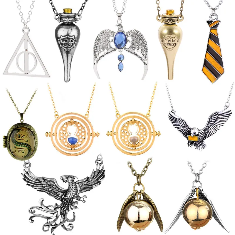 

Cosplay Harry Series Potter Style Necklace Pendant Movie&tv Figure Accessories The Resurrection Stone The Deathly Hallows Toys