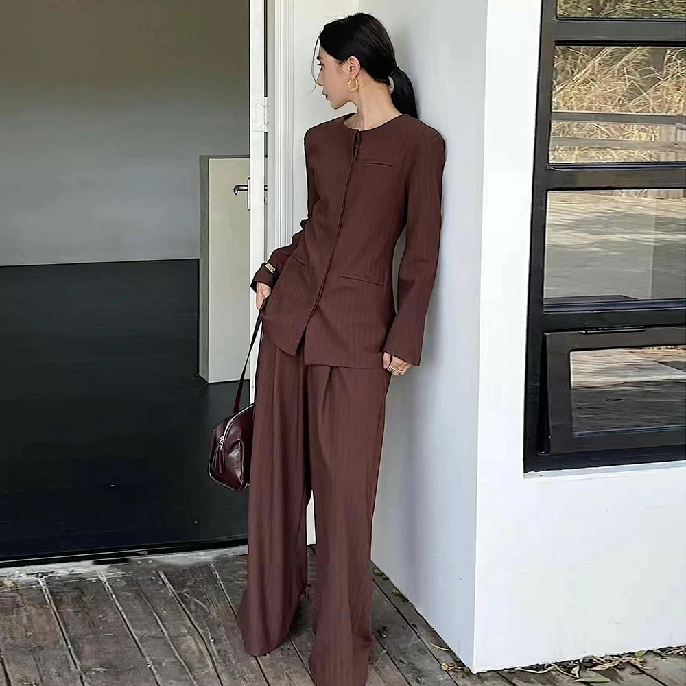 TWOTWINSTYLE однотонные комплекты из двух предметов для женщин туника с круглым