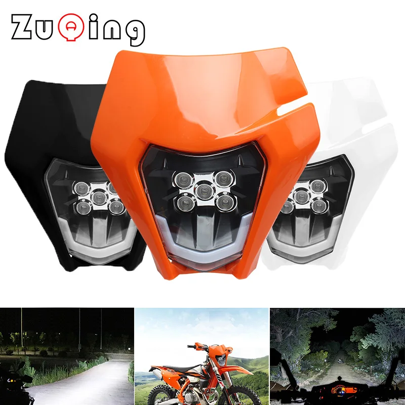

Motorcycle LED Headlight Headlamp Head Light Fairing Fit For KTM 2021 EXC 2022 SXF MX EXC Dirt Bike Enduro LED Headlight