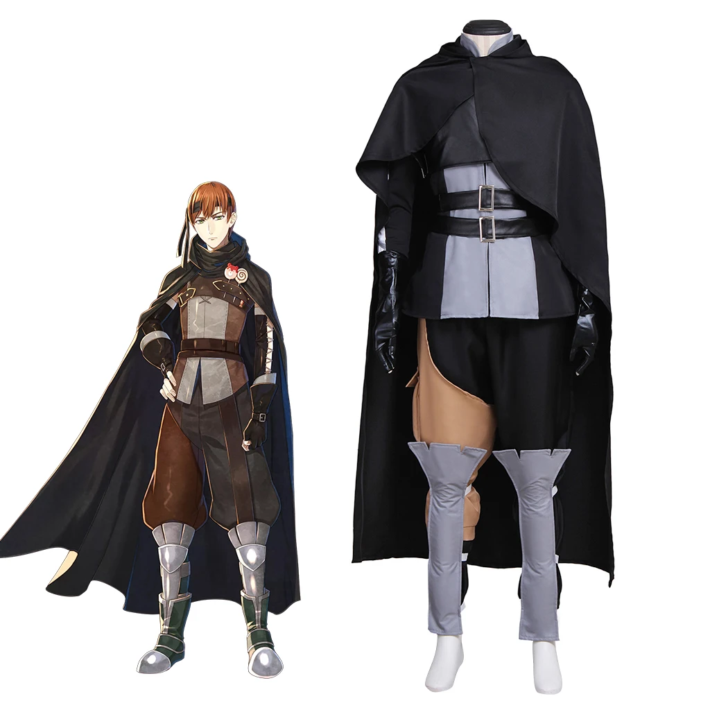 Gaius Косплей Игра Огненная Эмблема Костюм Взрослых Мужчин Панк Униформа с Плащом
