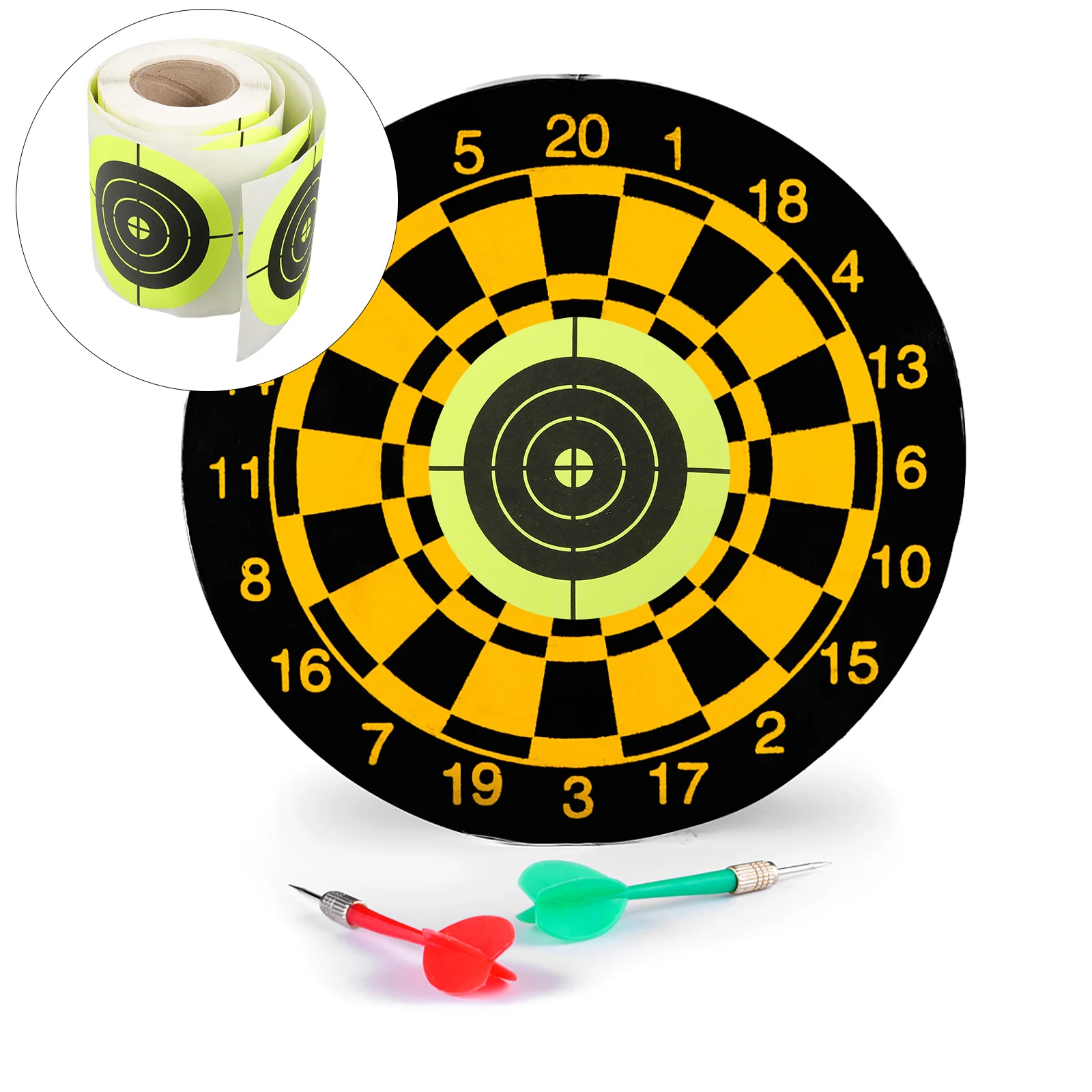 

Target Paper Creative Spot Fluorescent Targets Shooting Range Round Labels Sports Stickers Tool